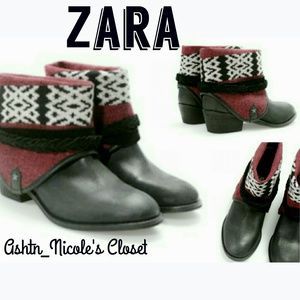 Zara Bootie Worn for 2 hrs practically new!